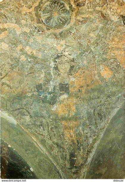 Carte Postale - Egypte - Sohag - Design on the wall-crypt in the Church 6th Century Peintures recouvrant les murailles d