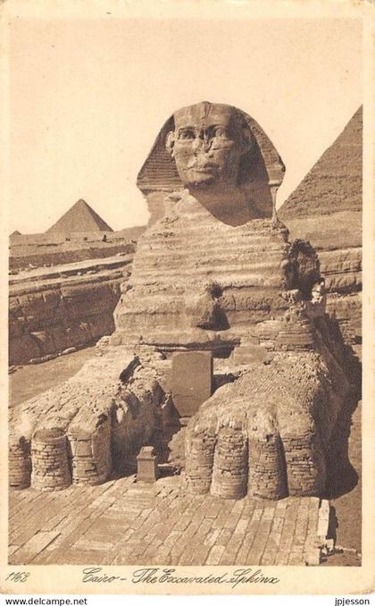 EGYPTE - SPHINX - CAIRO - THE EXCAVATED SPHINX