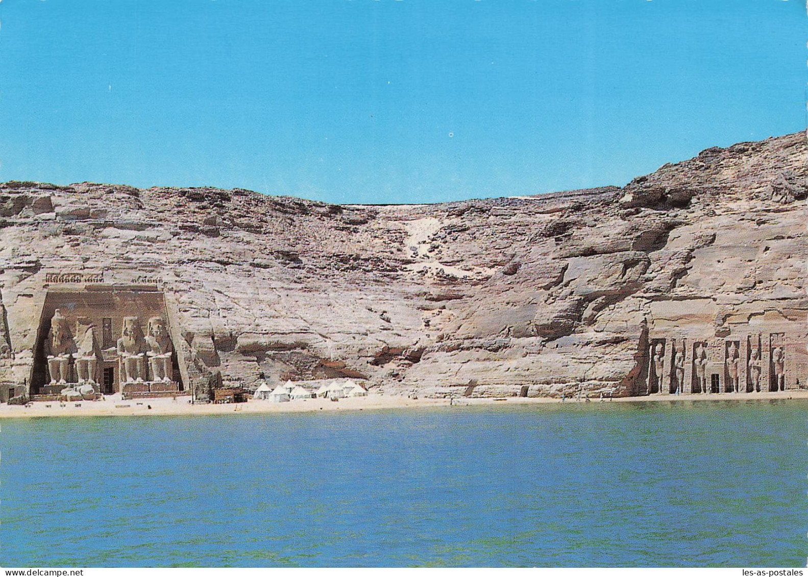 EGYPTE ABOU SIMBEL LES DEUX TEMPLES CREUSES DANS LE ROC