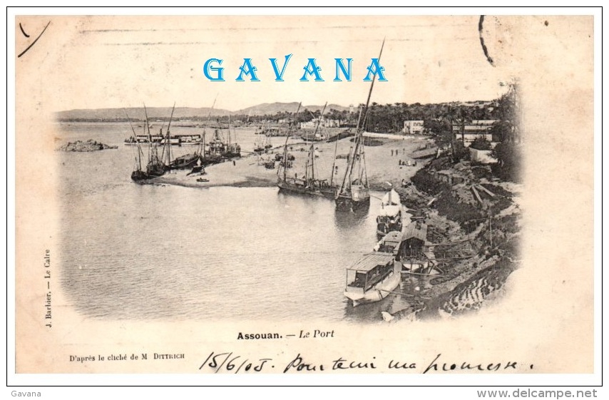 EGYPTE -ASSOUAN - Le port