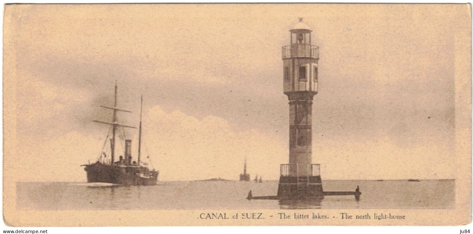 Egypte - Egypt - Suez - Canal of Suez - The bitter lakes - The north light-house - Canal de Suez - Phare - 1919