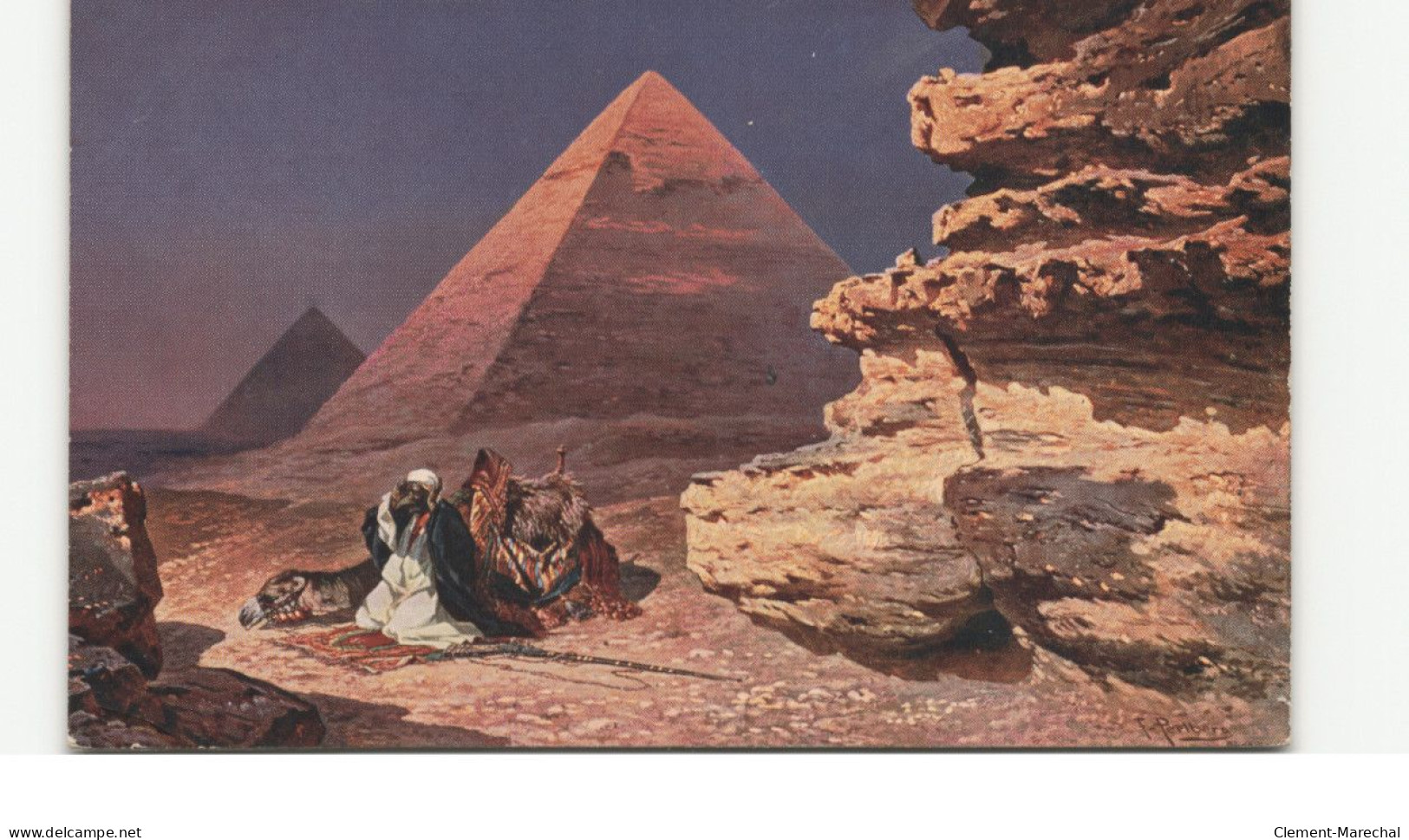 EGYPTE: GIZEH: pyramide de gizeh - état (décollée)