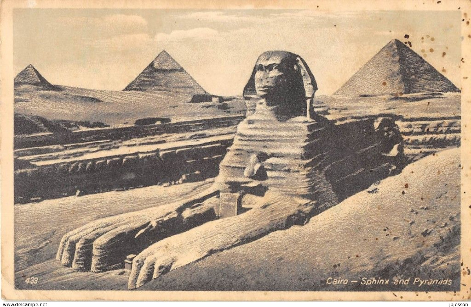 EGYPTE - SPHINX - CAIRO - SPHINX AND PYRAMIDS