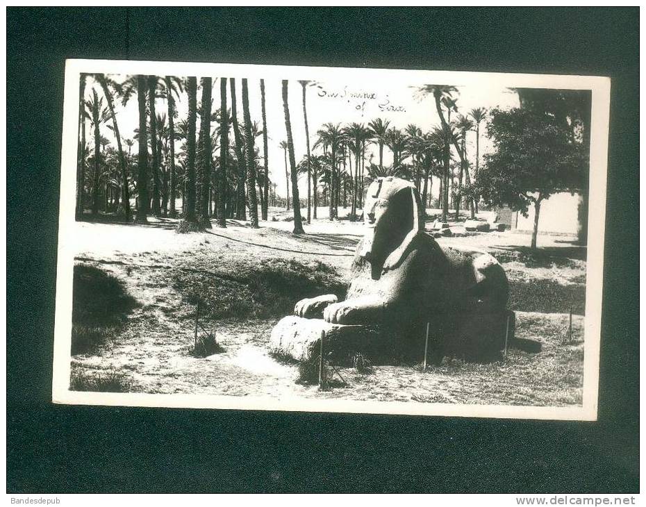 Egypte -  Sphinx of Giza (  carte photo Forrania)