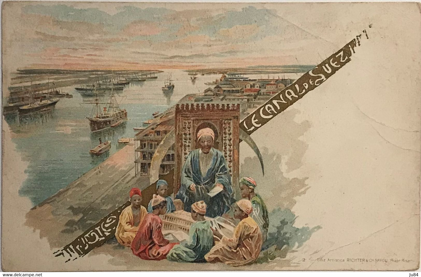 Egypte - Suez - Le Canal de Suez - Carte postale couleurs illustrée - Non voyagée