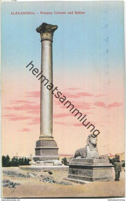 Alexandria - Pompey Column and Sphinx