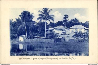 CPA Mynger Madagaskar, Dorfansicht