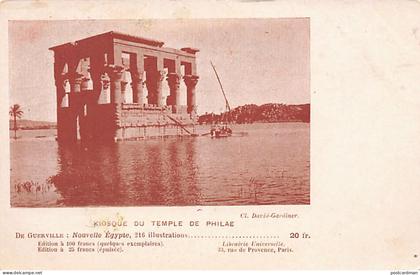 Egypt - Philae Temple - Publ. De Guerville for his book Nouvelle Égypte (New Egypt)