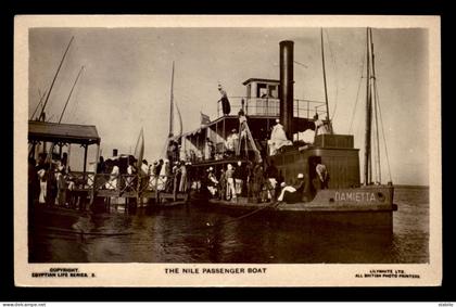 EGYPTE - BATEAU DAMIETTA TRANSPORT DES PASSAGERS SUR LE NIL