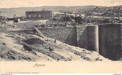 Egypt - ASWAN - Construction of the dam - Publ. A. Marques