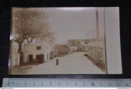 Ancienne Photo carte originale albuminée circulée Egypte Lieu à déterminer Cachet poste Tanta-Dumiat 1911 Zifia MANSURA