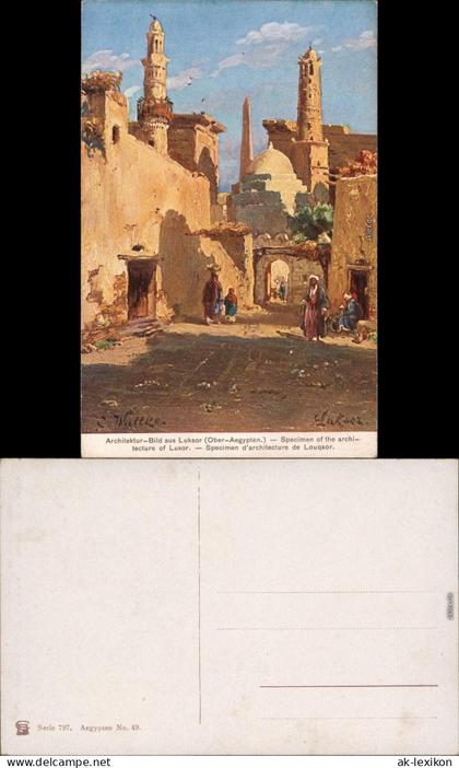 Ansichtskarte Luxor Künstlerkarte - Bild aus Luxor 1912