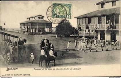 CPA Dschibuti Dschibuti, Büros des Bahnhofs