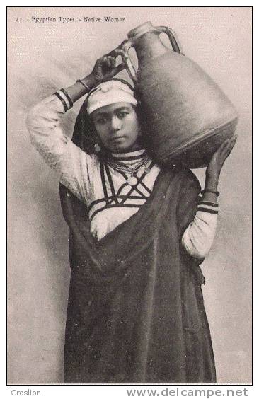 EGYPTIAN TYPES 42 NATURE WOMAN (JEUNE FEMME BEAU PLAN)