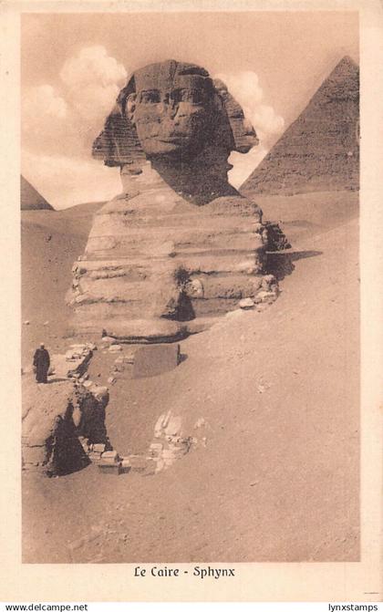 A084 Egypt Caire Cairo Sphynx Great Sculpture vintage  postcard