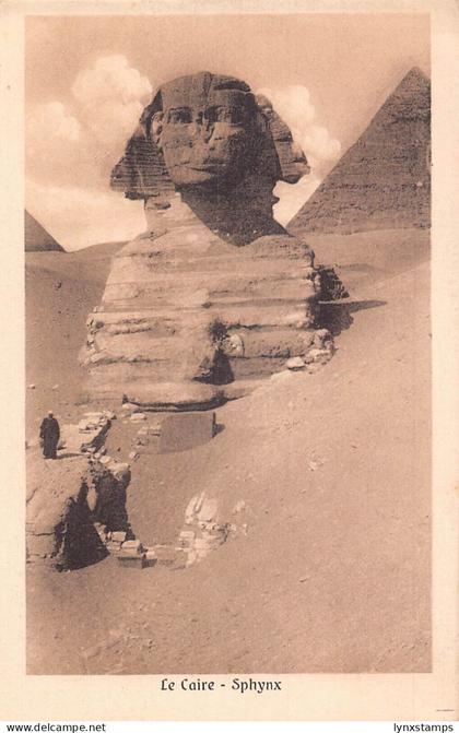 A084 Egypt Caire Cairo Sphynx Great Sculpture vintage  postcard