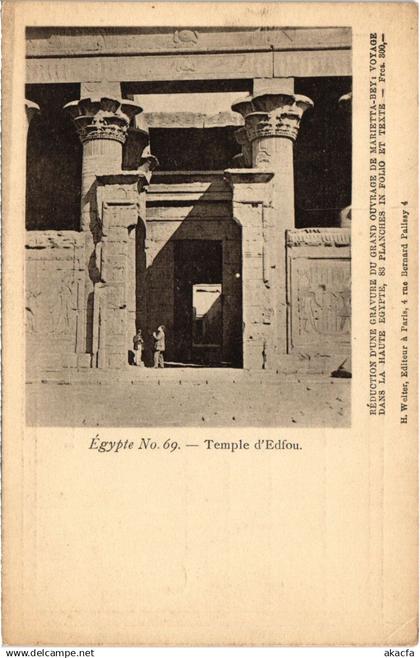 CPA EDFU Temple d'Edfou - Reliefs EGYPT (1325953)