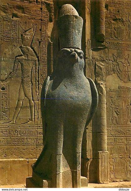 Egypte - Edfou - Edfu - Statue of God Horus - Statue du dieu Horus - Antiquité Egyptienne - Carte Neuve - CPM - Voir Sca