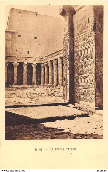 EGYPTE - EDFOU - LE TEMPLE