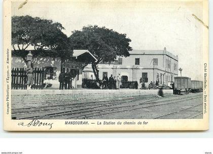MANSOURAH - La Station du chemin de fer