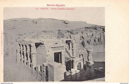 Egypt - EDFU - The small outer chapel - Publ. A. Bergeret & Cie 48