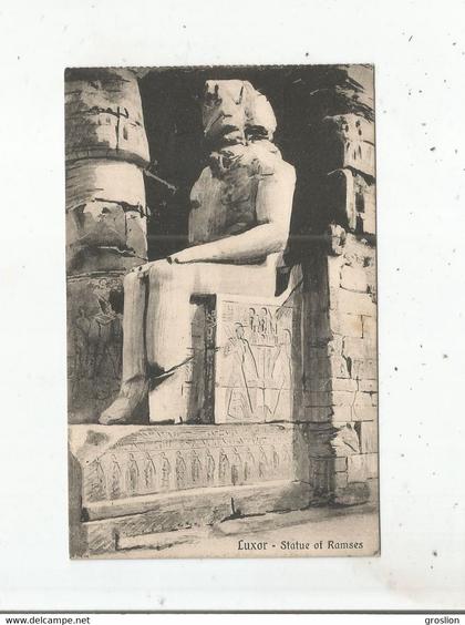 LUXOR STATUE OF RAMSES  1915