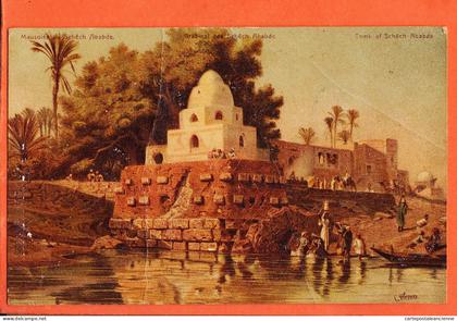 44078 ◉ MINIEH Al Minya Egypte ◉ Mausolée Schech ABABDE mausoleum Tomb Grabmal ◉ Illustration WERNER 1910s ◉ F.M.K 1413