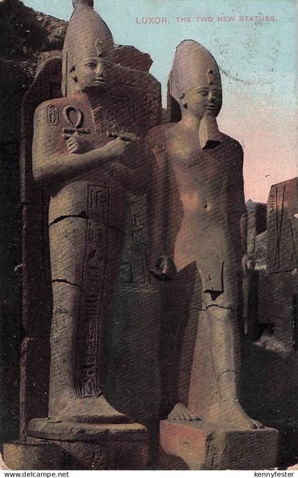 Vintage PPC - Luxor, Die zwei neuen Statuen