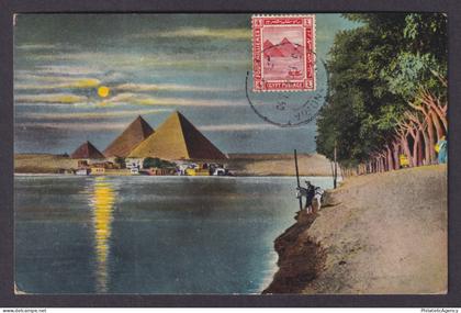 Vintage postcard EGYPT Cairo Pyramides de Guizeh