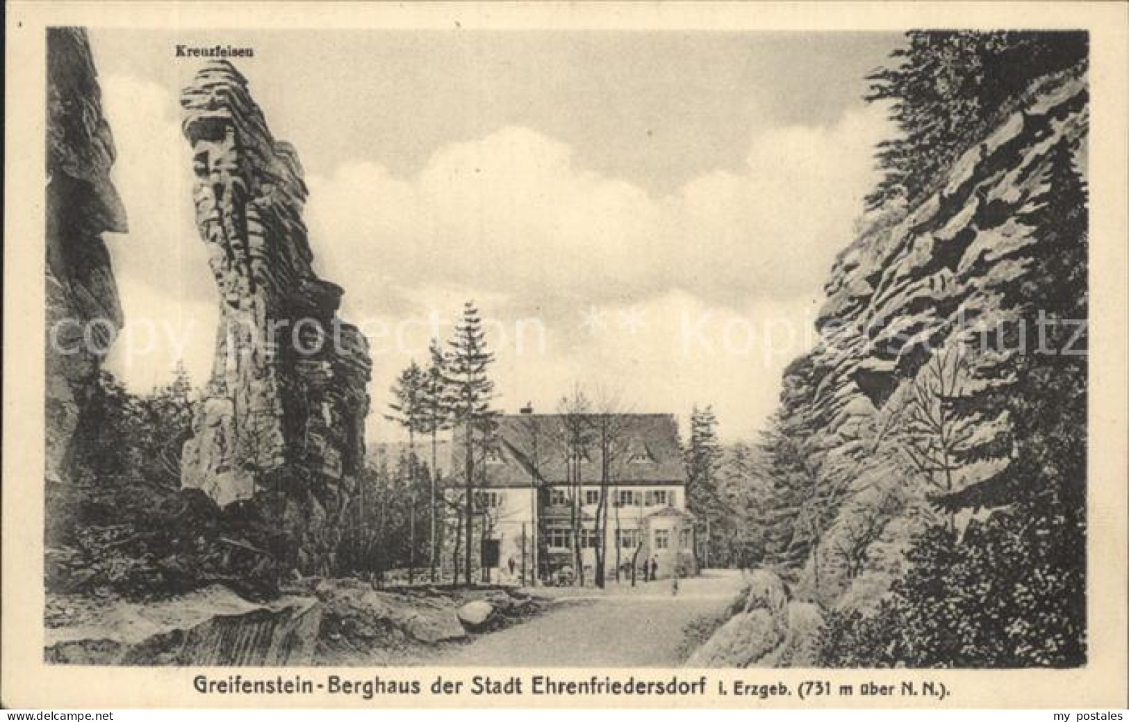 Ehrenfriedersdorf Erzgebirge Greifenstein Berghaus Kreuzfelsen