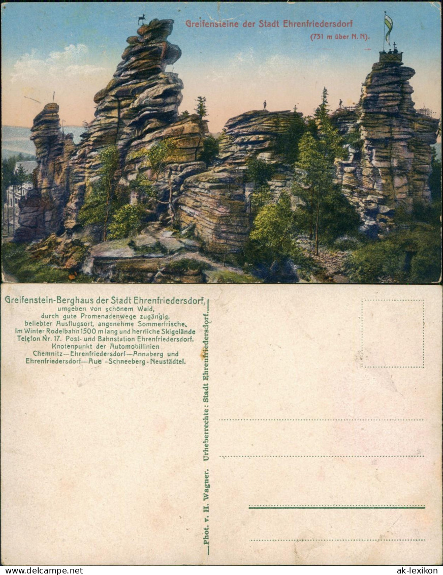 Ehrenfriedersdorf Greifensteine der Stadt Ehrenfriedersdorf 1910