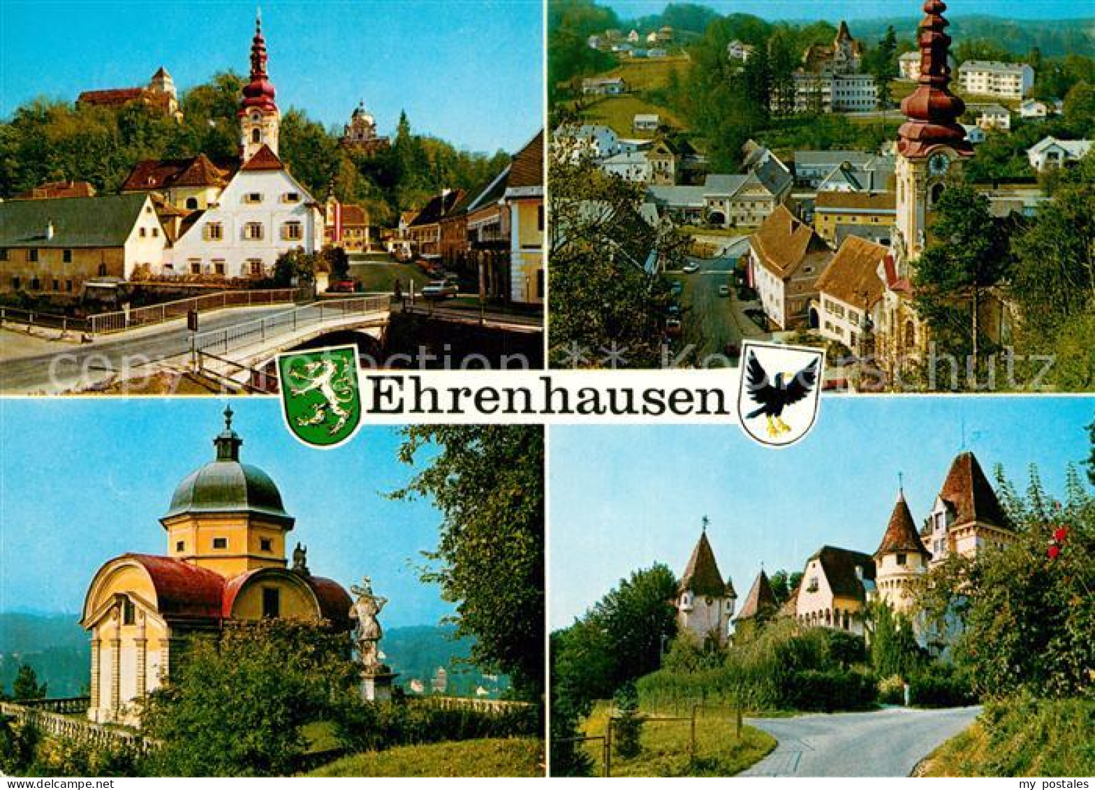 Ehrenhausen Erholungsort im suedsteirischen Weinland Kirche Schloss