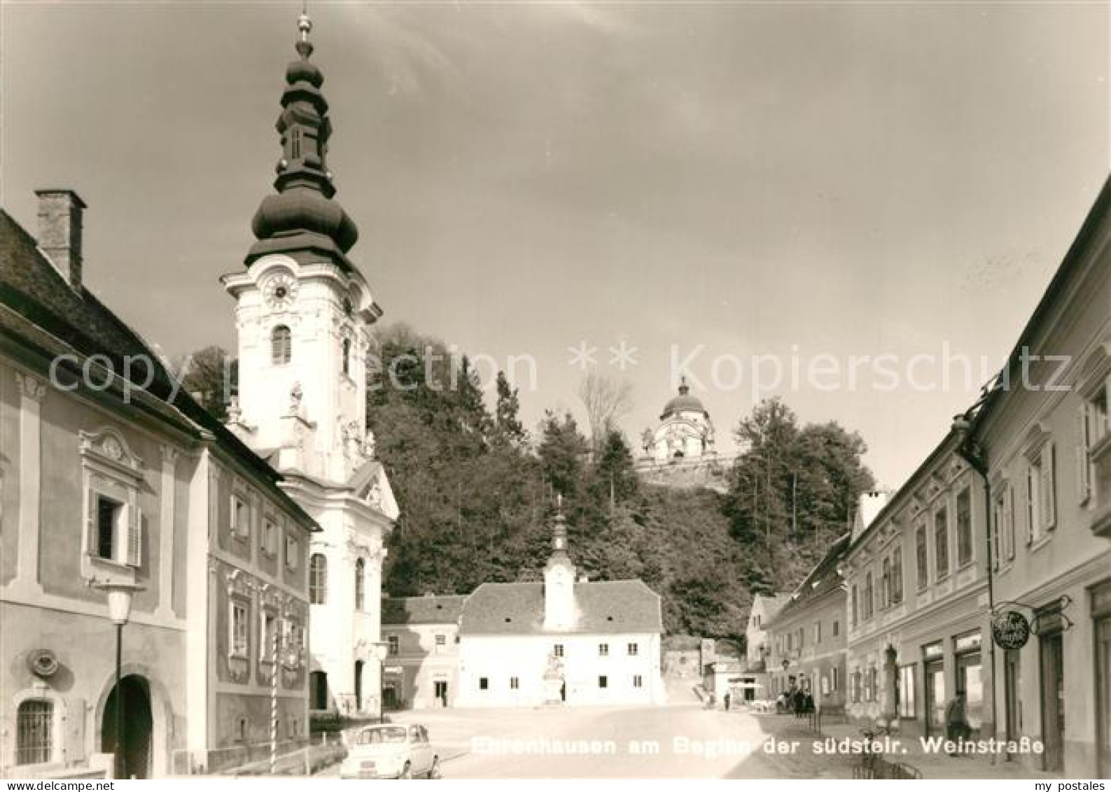 Ehrenhausen Ortsmotiv mit Kirche