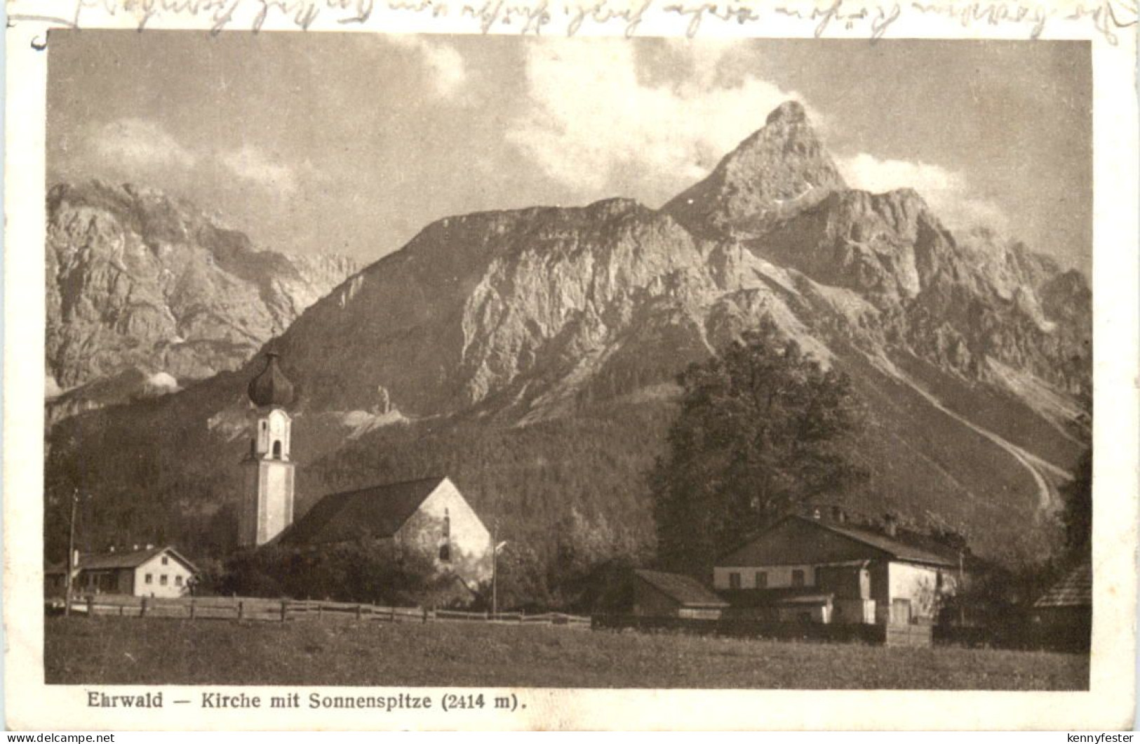Ehrwald - Kirche mit Sonnenspitze