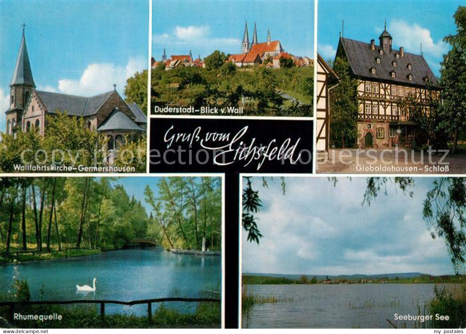 Eichsfeld Duderstadt Wallfahrtskirche Germershausen Duderstadt Blick vom Wall Gi