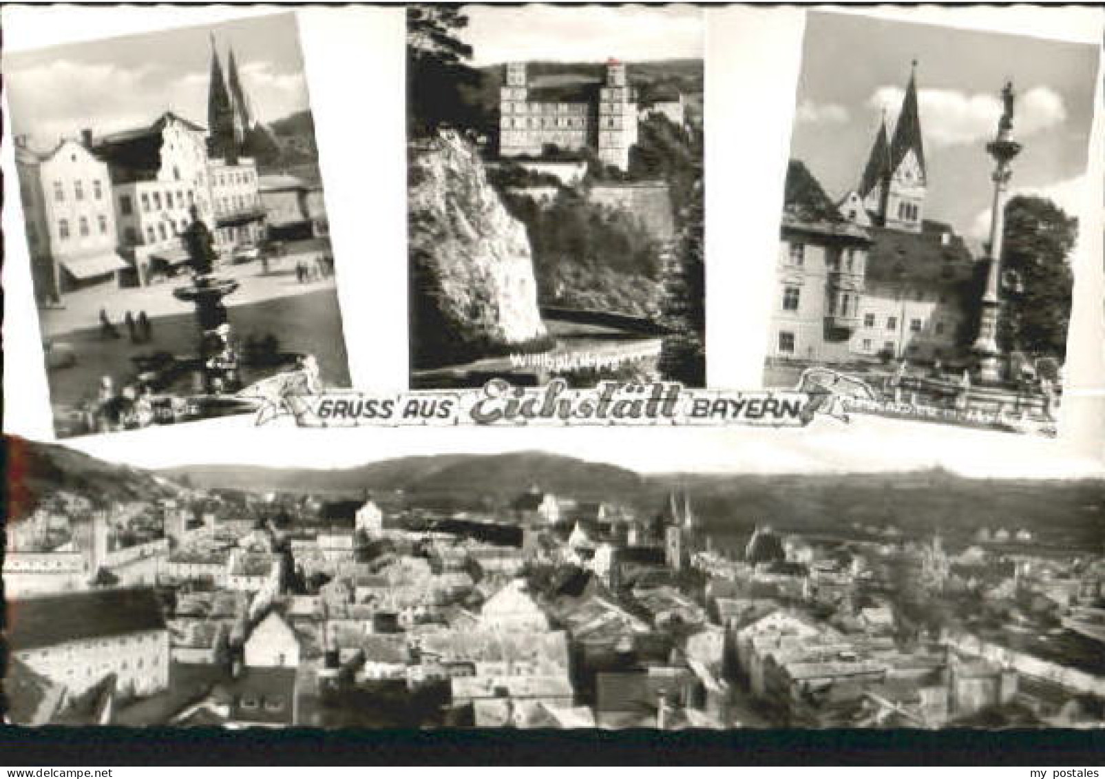 Eichstaett Oberbayern Eichstaett Marktplatz Platz  Burg x 1960