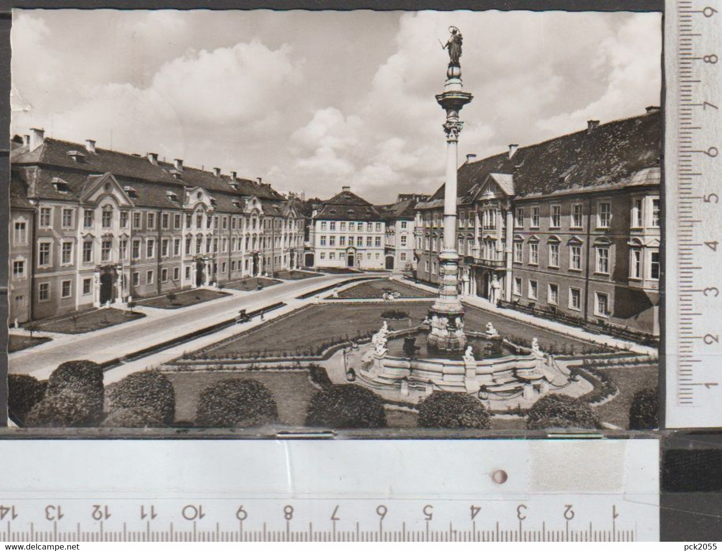 Eichstätt  Residenzplatz mit Mariensäule gebraucht 1963 ( AK 2585 ) günstige Versandkosten