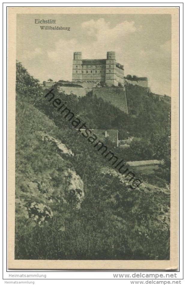 Eichstätt - Willibaldsburg - Verlag der Ph. Brönner u. Martin Däntlersche Buchh. Eichstätt 20er Jahre