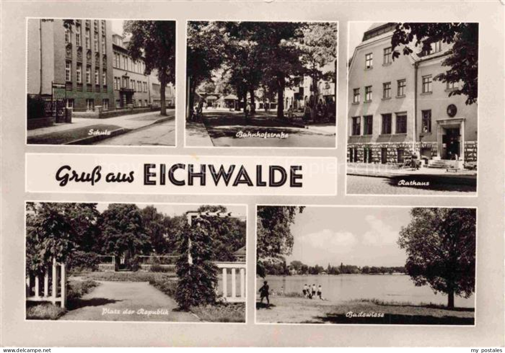 Eichwalde Brandenburg Schule Bahnhofstrasse Rathaus Platz der Republik Badewiese