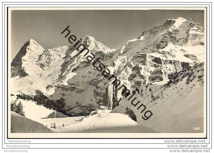 Eiger - Mönch und Jungfrau - Foto-AK