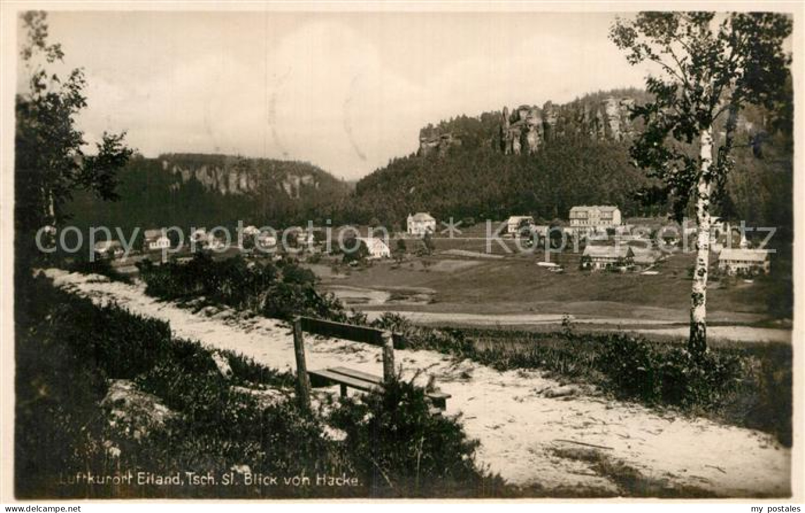 Eiland Erzgebirge Blick von Hacke