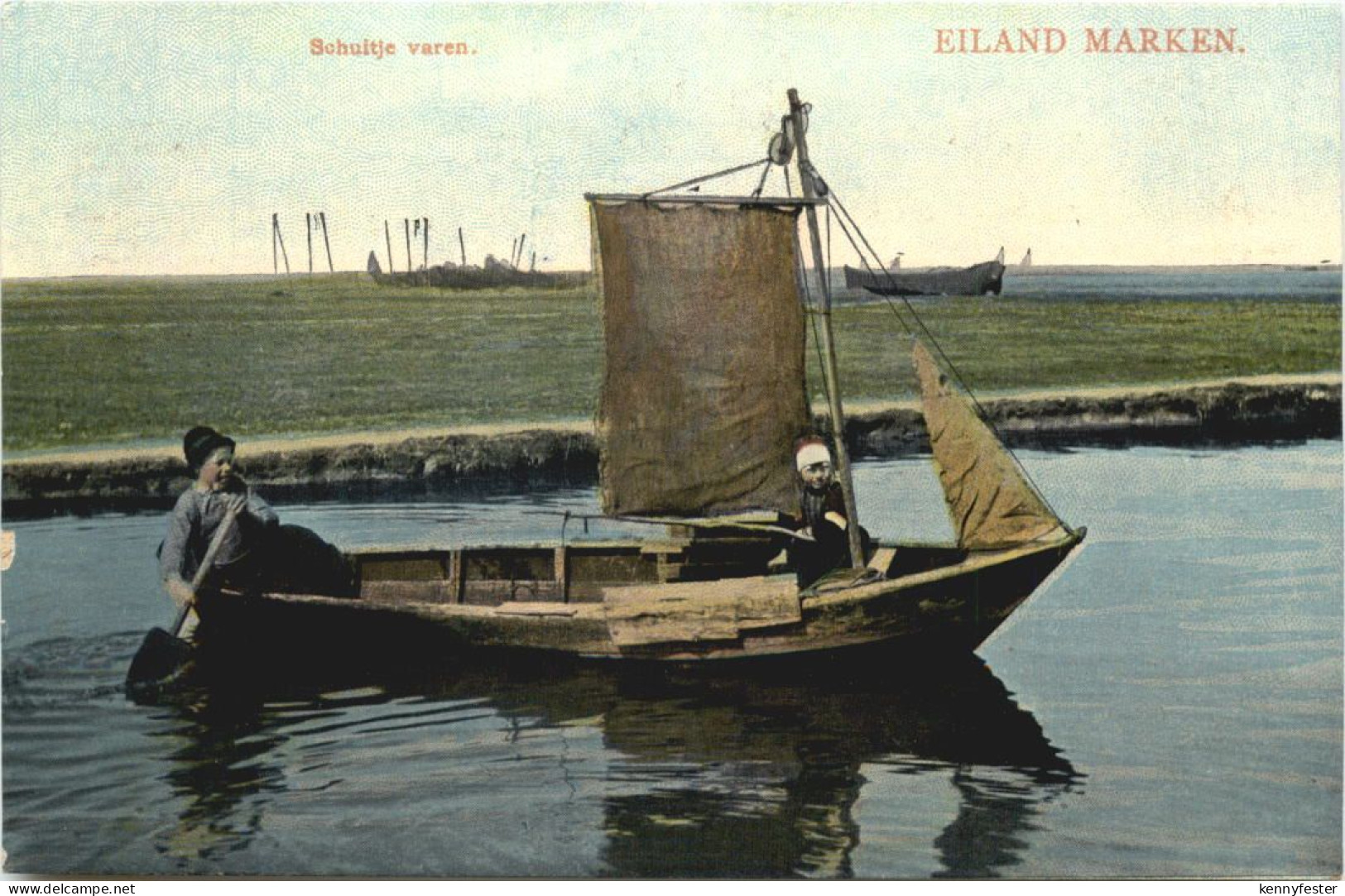 Eiland Marken - Schuitje varen