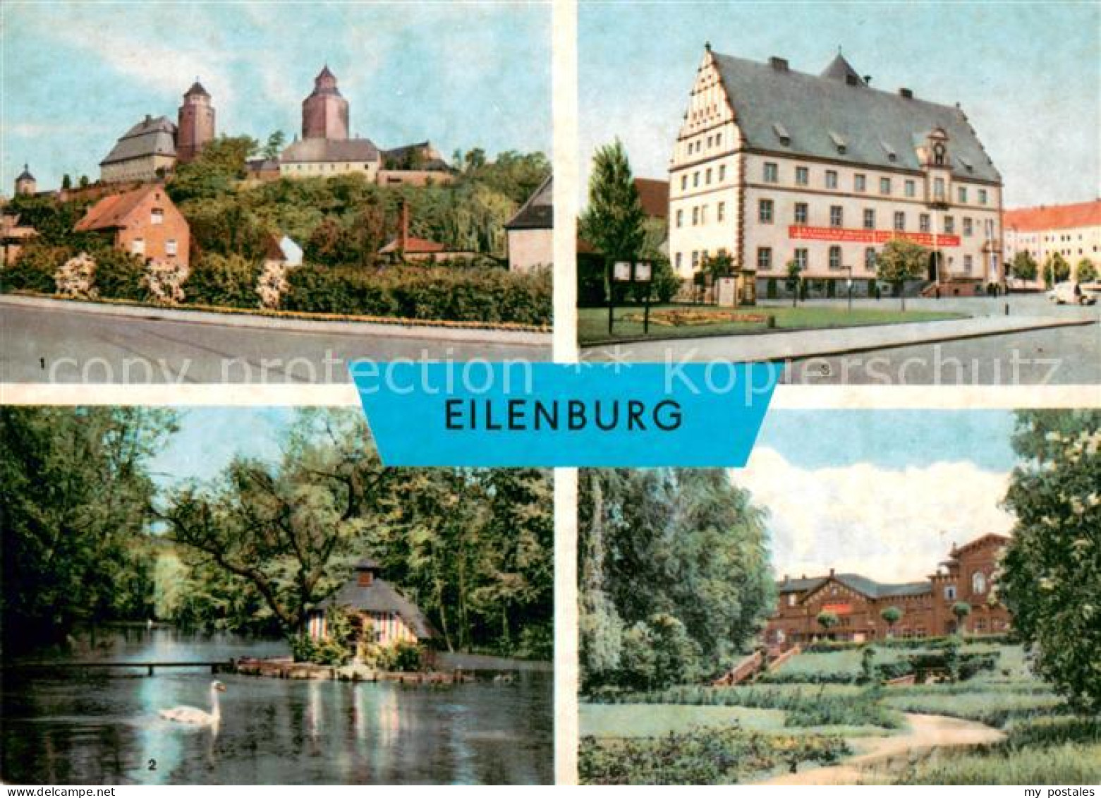 Eilenburg Schloss Stadtpark Schwanenteich Rathaus Bahnhof