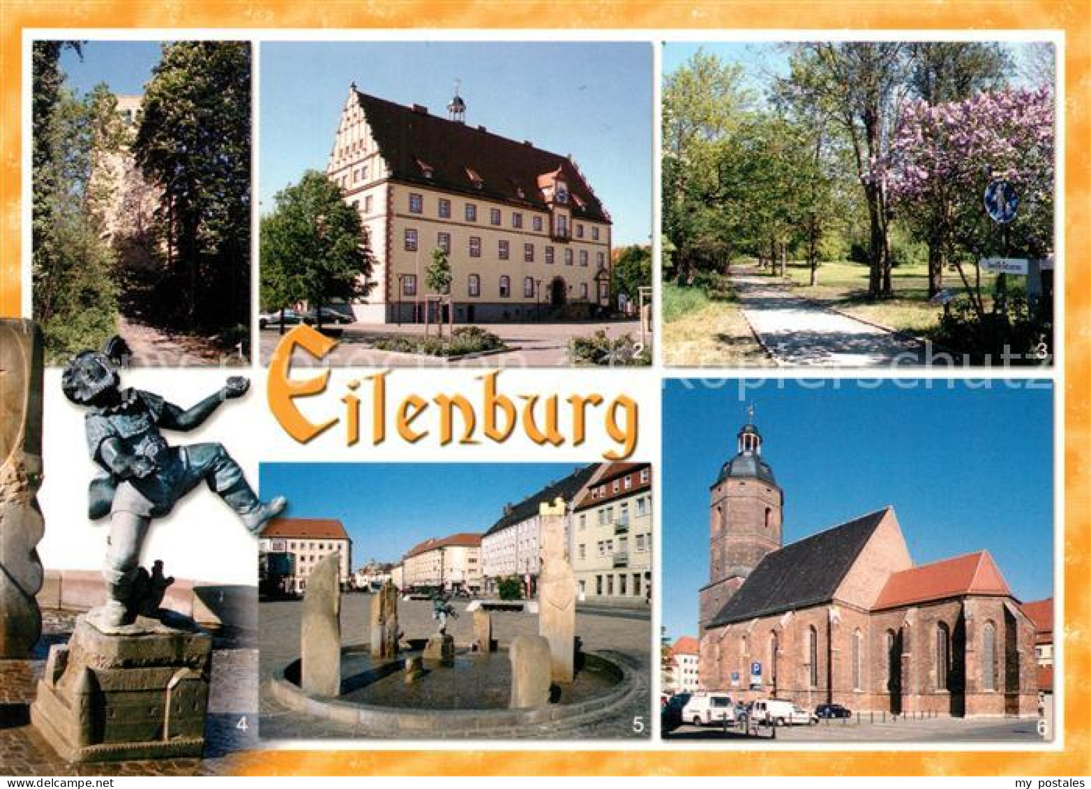 Eilenburg Sorbenturm Rathaus Wallgrabenanlage auf der Burg Heinzelmaennchen Brun