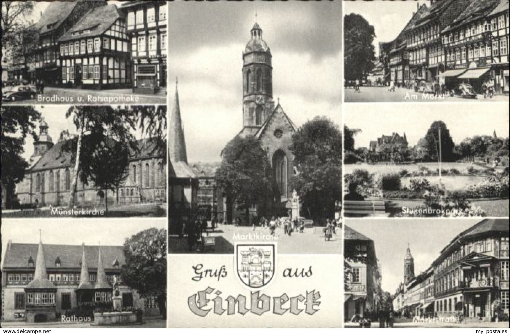 Einbeck Niedersachsen Einbeck Brodhaus Apotheke Kirche Rathaus