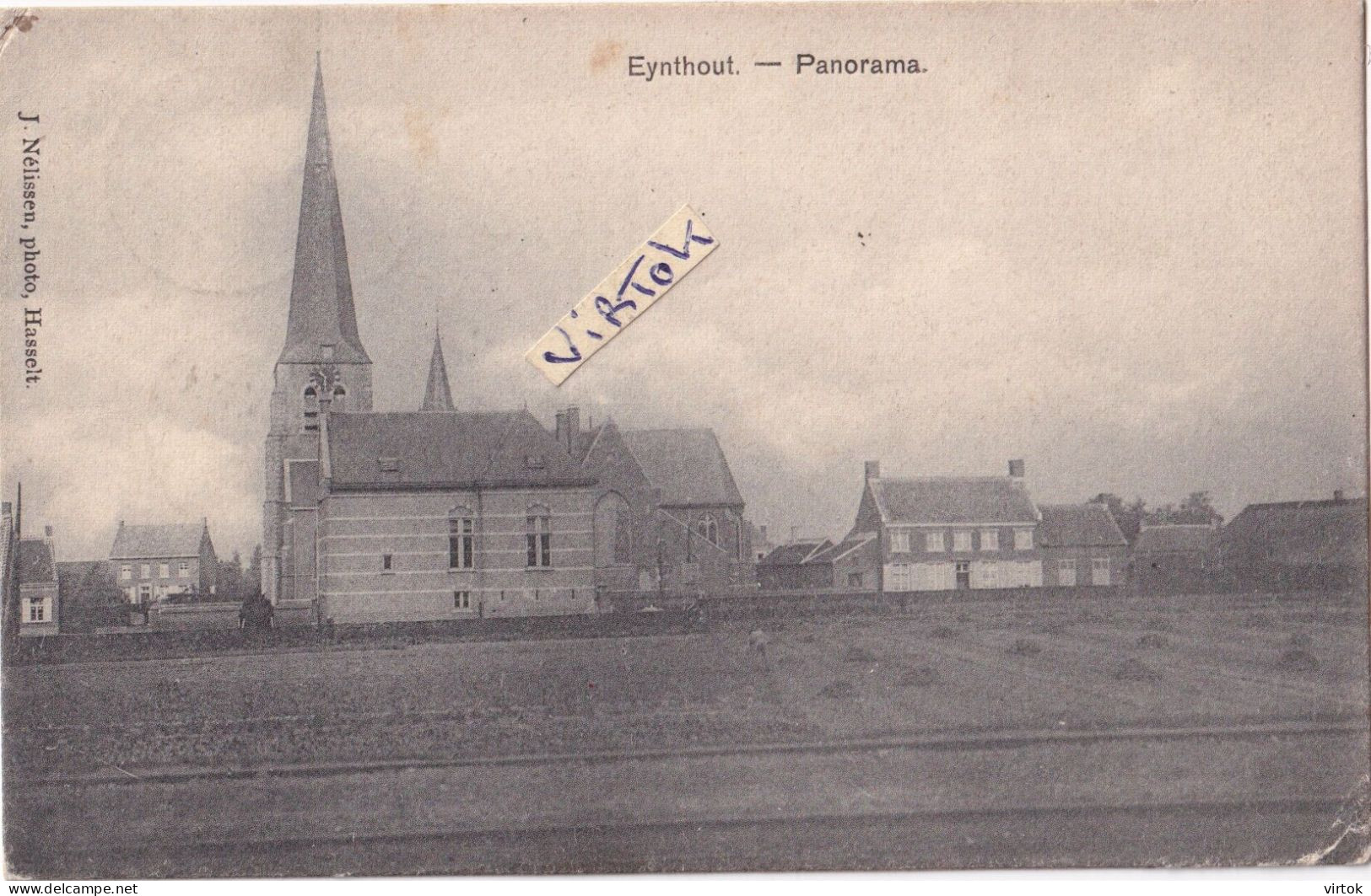 Eindhout - Eynthout - Laakdal :  panorama  ( 1907 met zegels  )