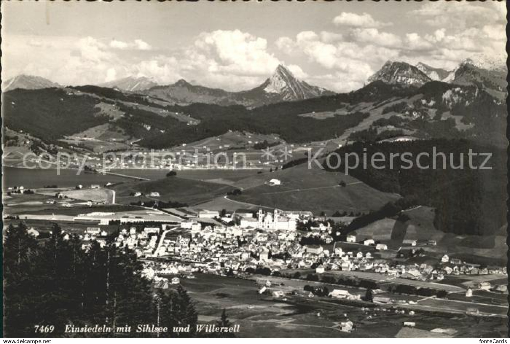 Einsiedeln SZ mit Sihlsee und Willerzell