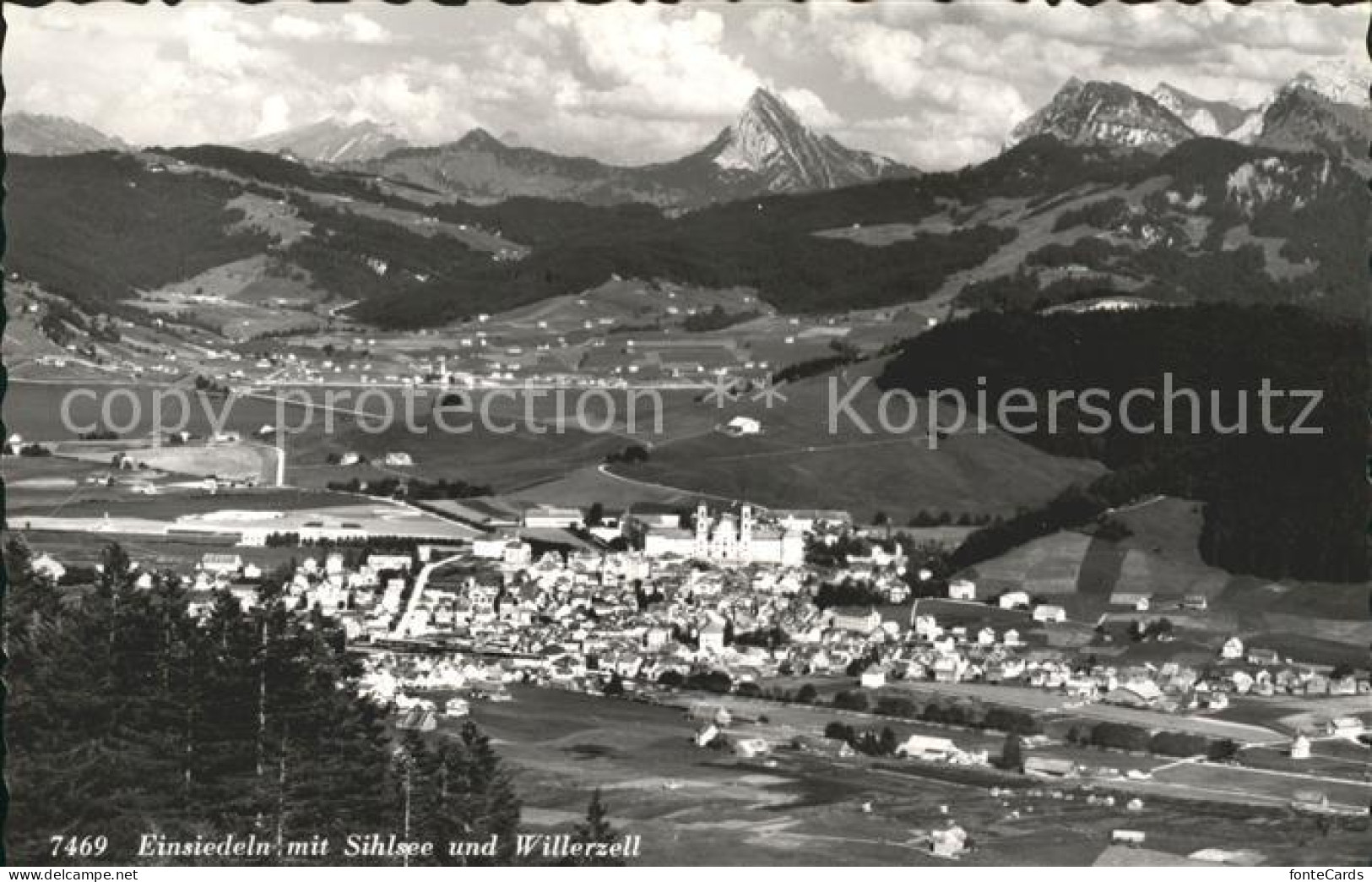 Einsiedeln SZ mit Sihlsee und Willerzell