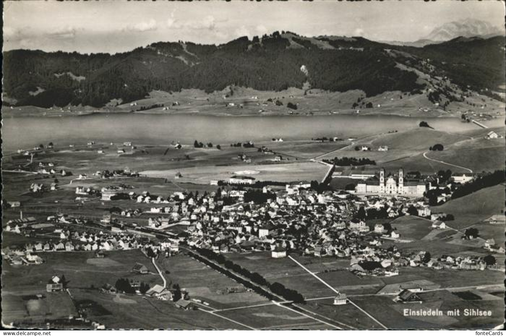 Einsiedeln SZ Sihlsee Luftbild