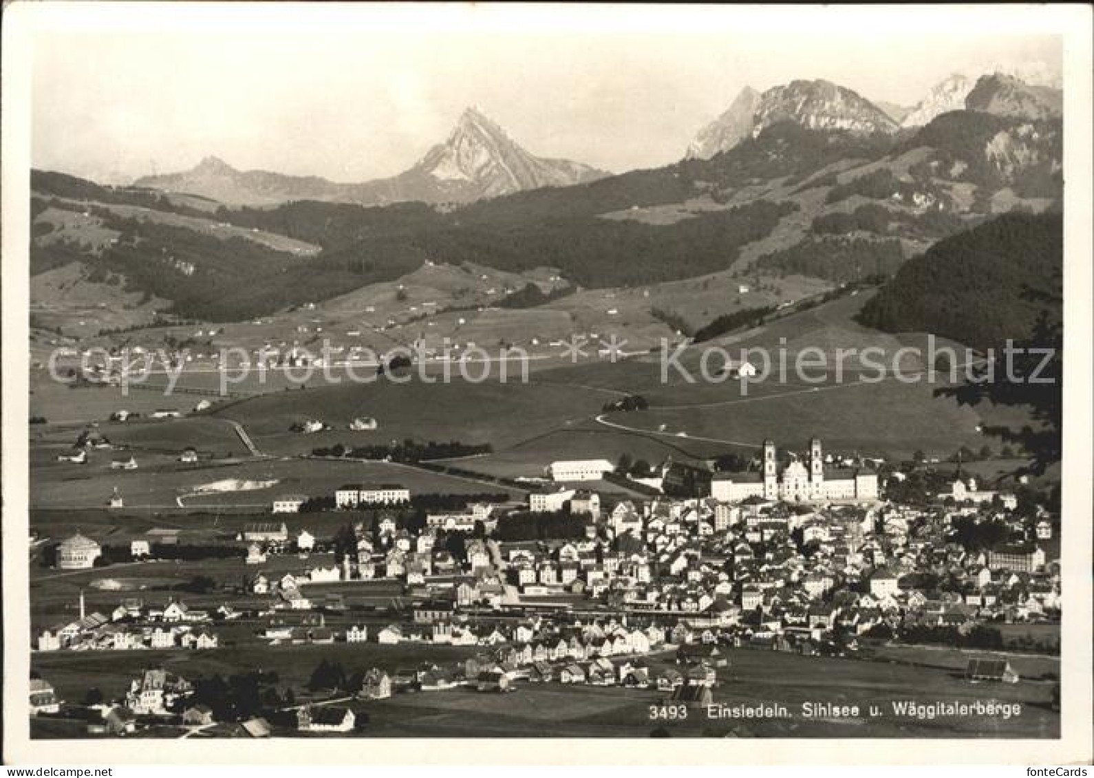 Einsiedeln SZ Sihlsee Waeggitalerberge